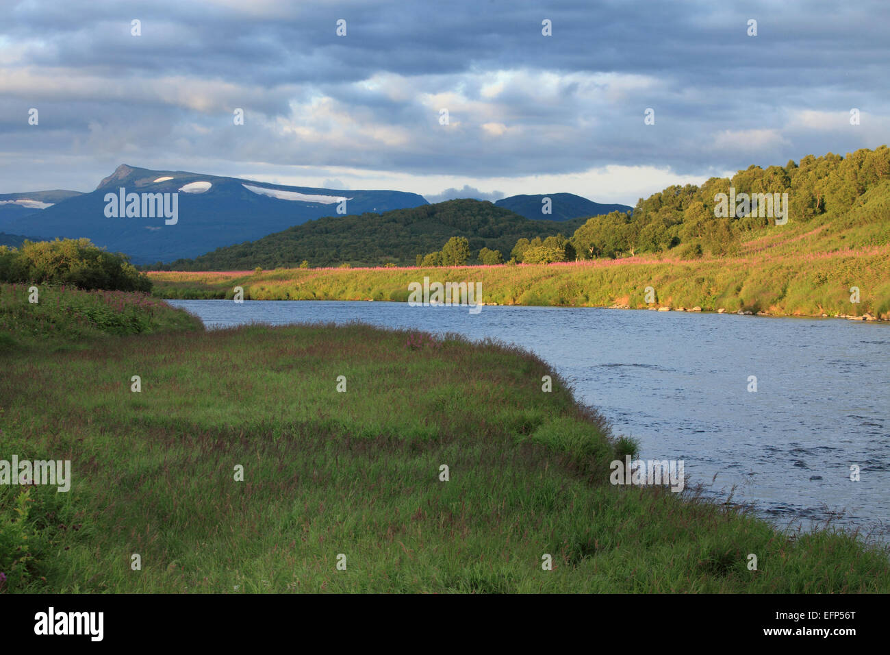 Opala Fluss, Kamtschatka, Russland Stockfoto