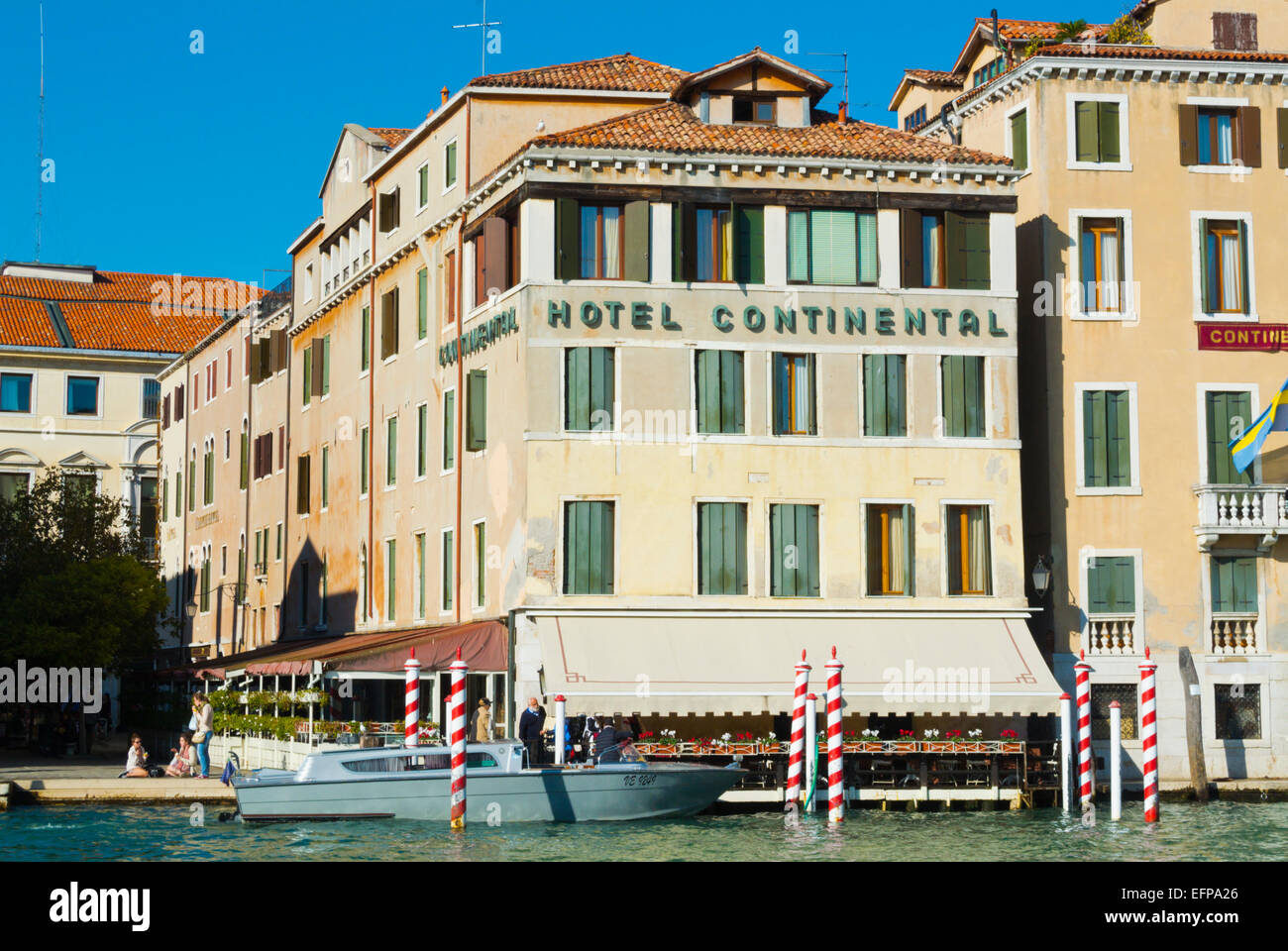 Hotel Continental, Canale Grande, Cannaregiio Bezirk, Venedig, Italien Stockfoto