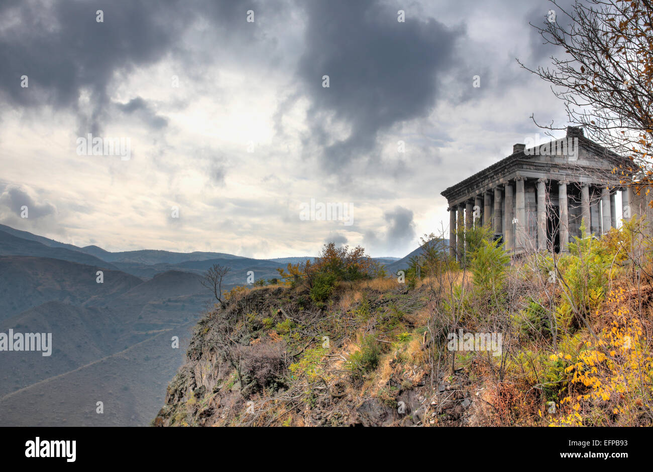 Klassische hellenistische Tempel von Garni, Garni, Kotayk Provinz, Armenien Stockfoto