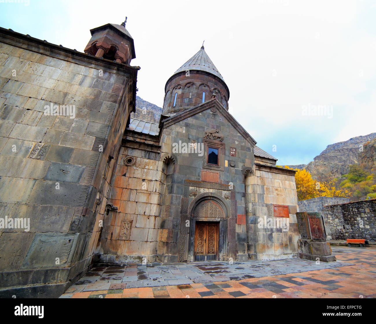 Katoghike Kapelle (1215), Geghard-Kloster, Geghardavank, Kotayk Provinz, Armenien Stockfoto