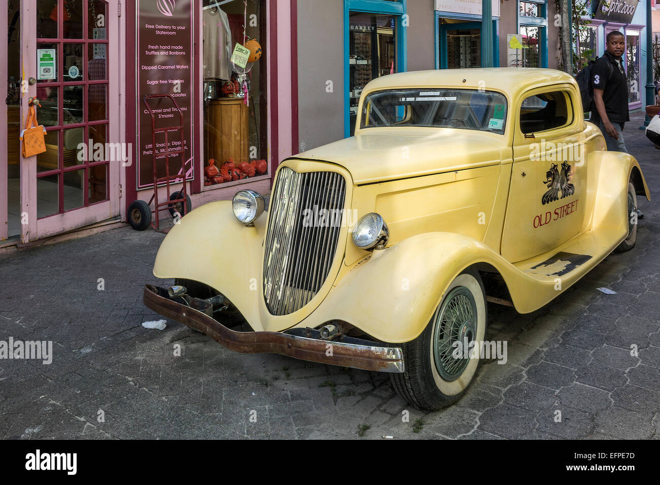 Alte Fahrzeug Old Street Saint Martin West Indies Stockfoto