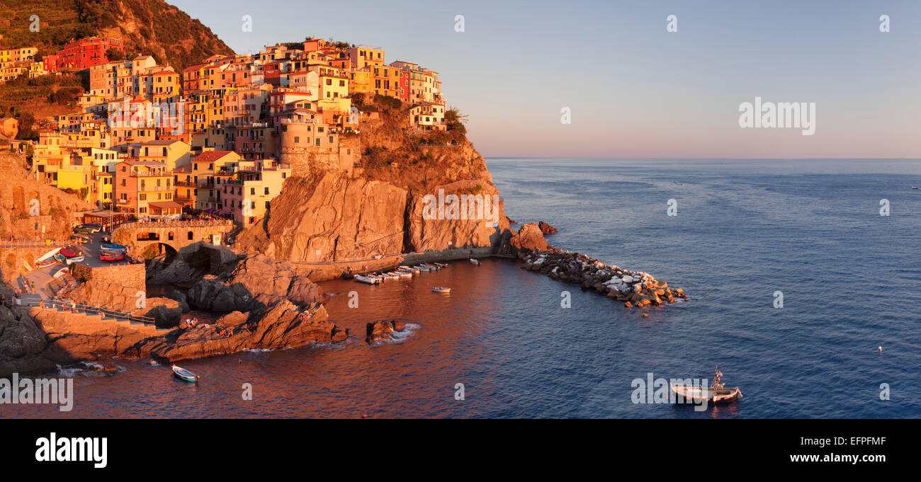 Manarola, Cinque Terre, Weltkulturerbe, Riviera di Levante, Provinz La Spazia, Ligurien, Italien, Europa Stockfoto