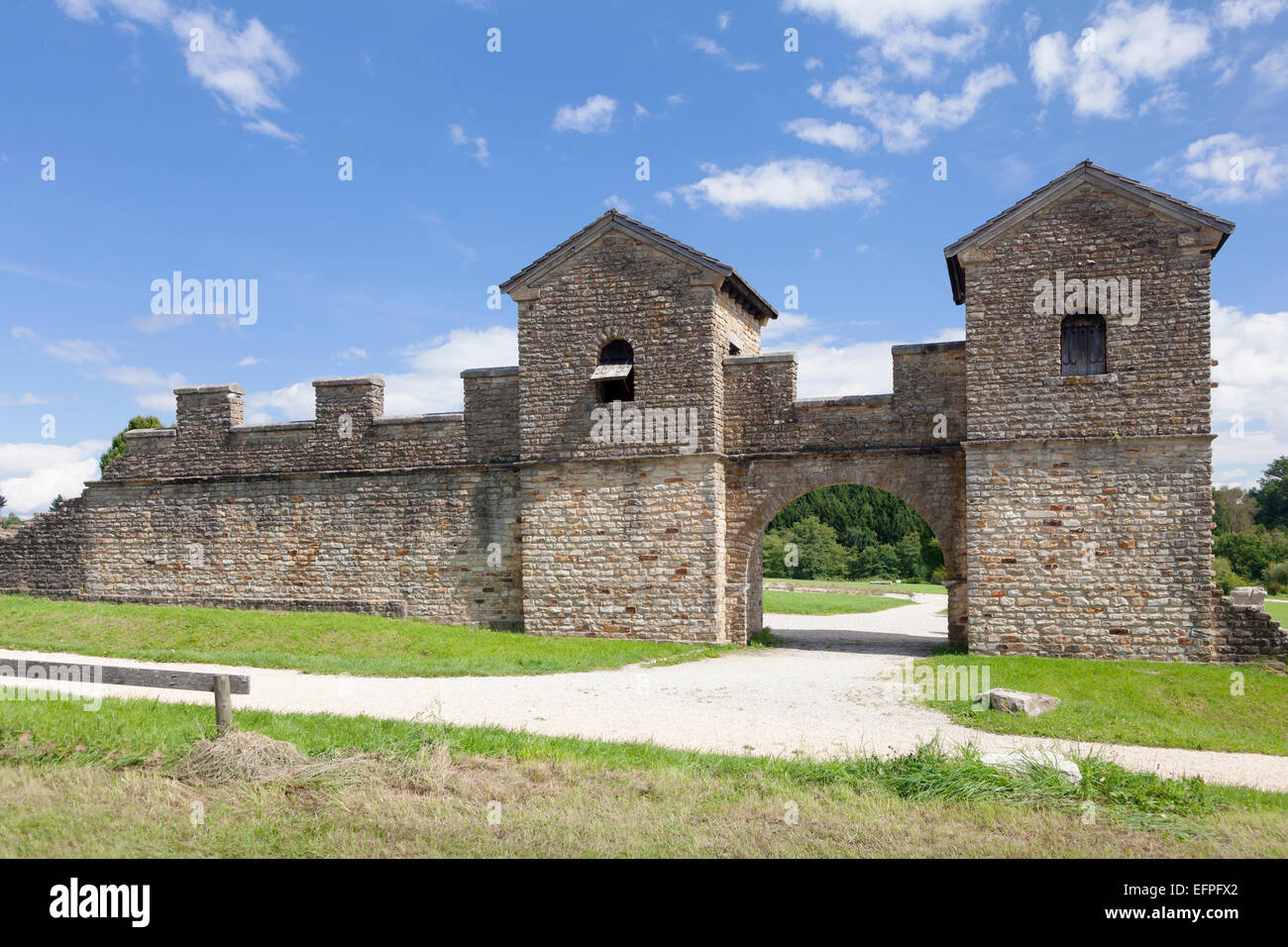 Ostkastell, römische Fort, UNESCO-Weltkulturerbe, Welzheim, Schwäbischen Wald, Rems-Murr-Kreis, Baden-Württemberg, Deutschland Stockfoto