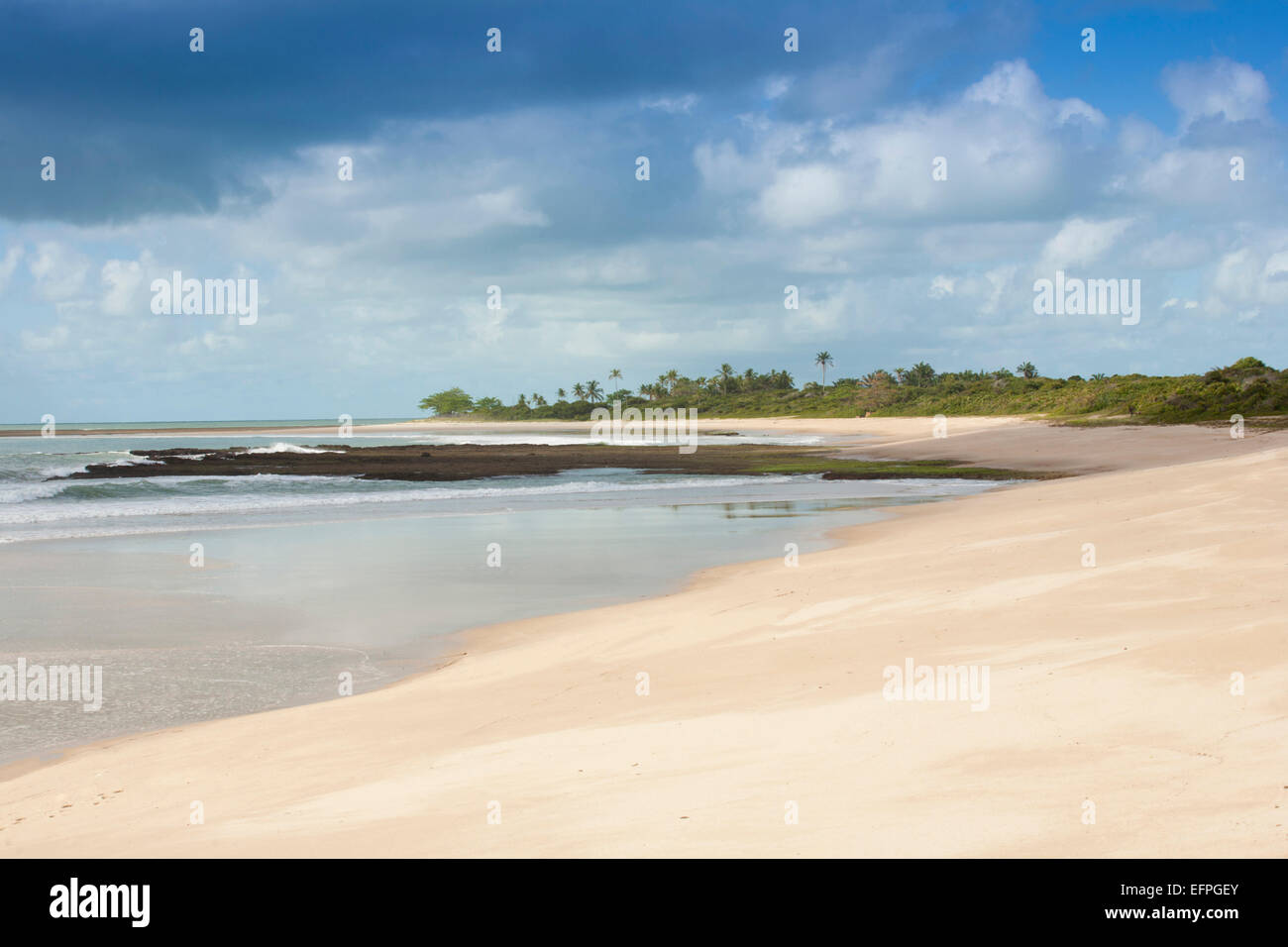 Nativos Strand, Trancoso, Bahia, Brasilien, Südamerika Stockfoto