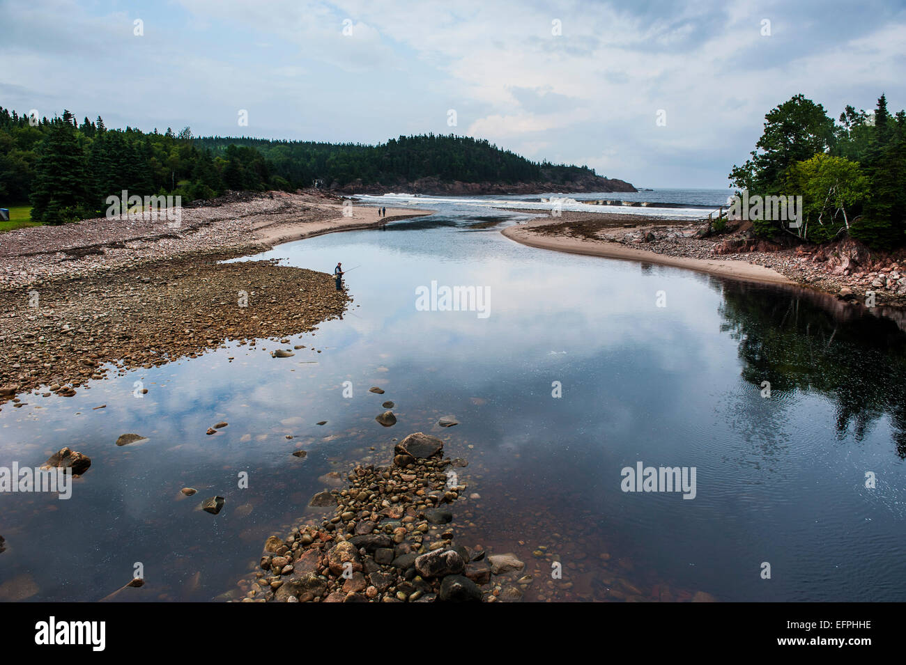 MacDonalds großen Teich, Cape Breton Highlands National Park, Cape Breton Island, Nova Scotia, Kanada, Nordamerika Stockfoto
