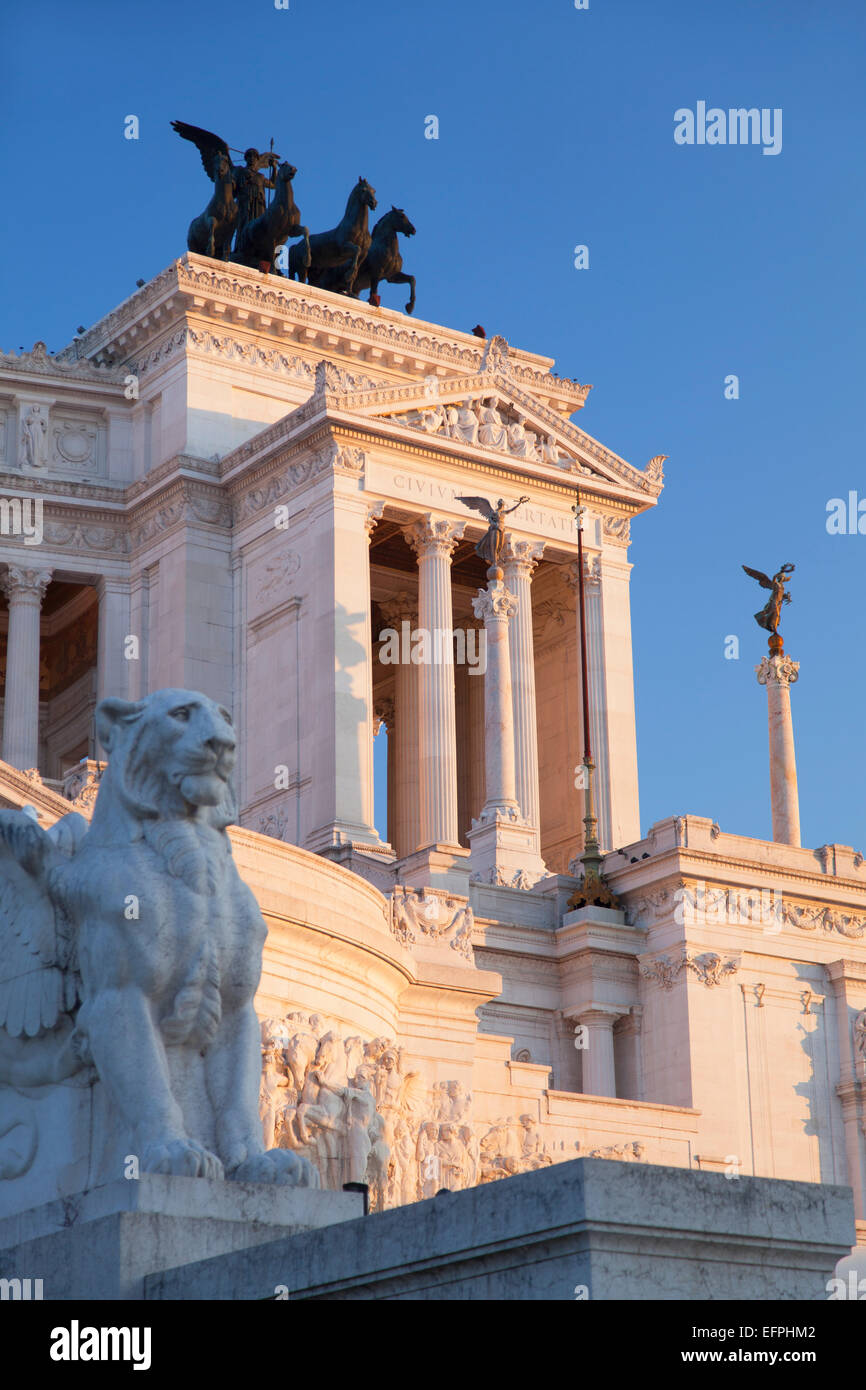 Nationaldenkmal für Viktor Emmanuel II., Rom, Lazio, Italien, Europa Stockfoto