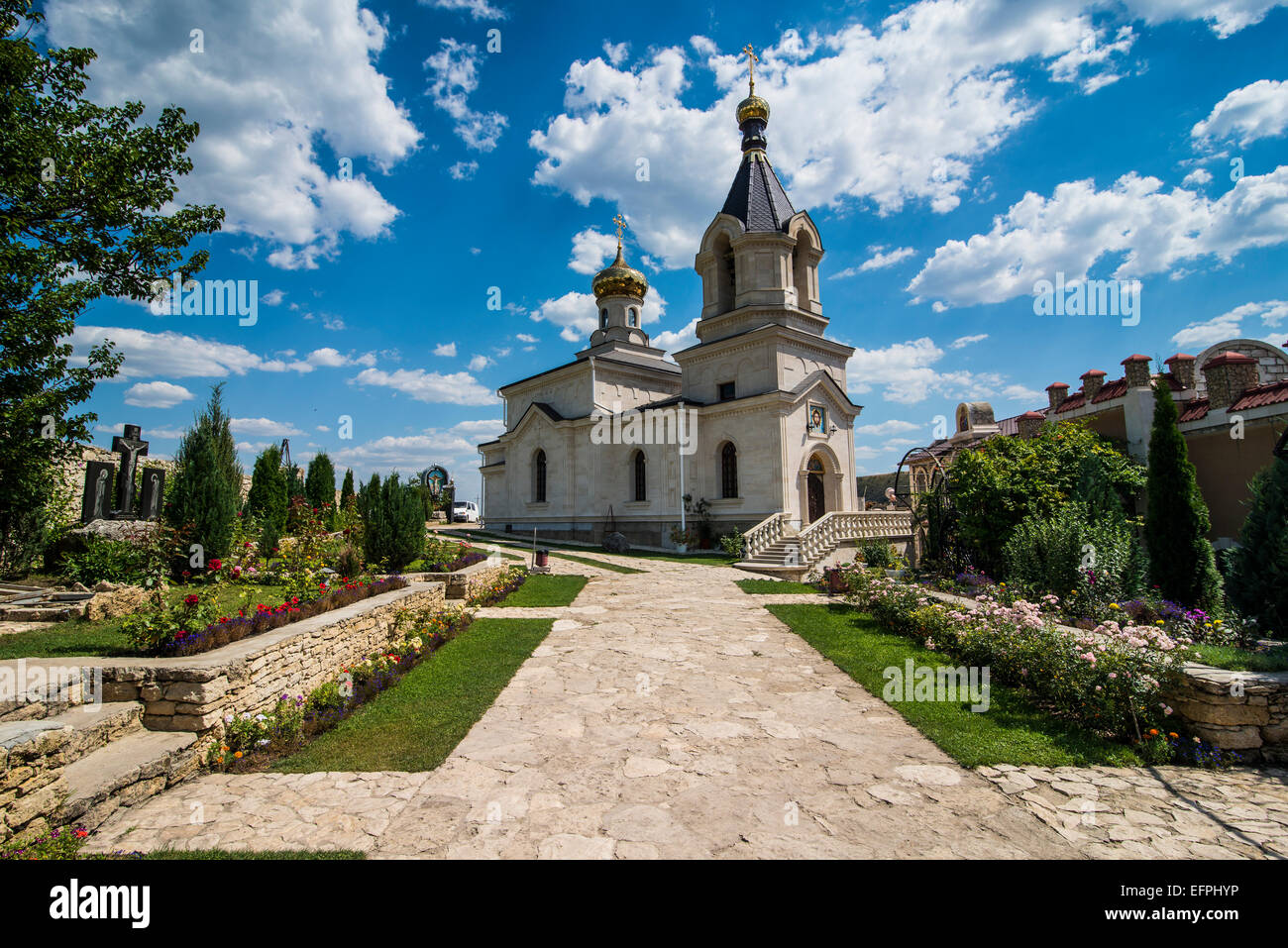 Die alte Tempelanlage der alten Orhei (Orheiul Vechi), Republik Moldau, Europa Stockfoto