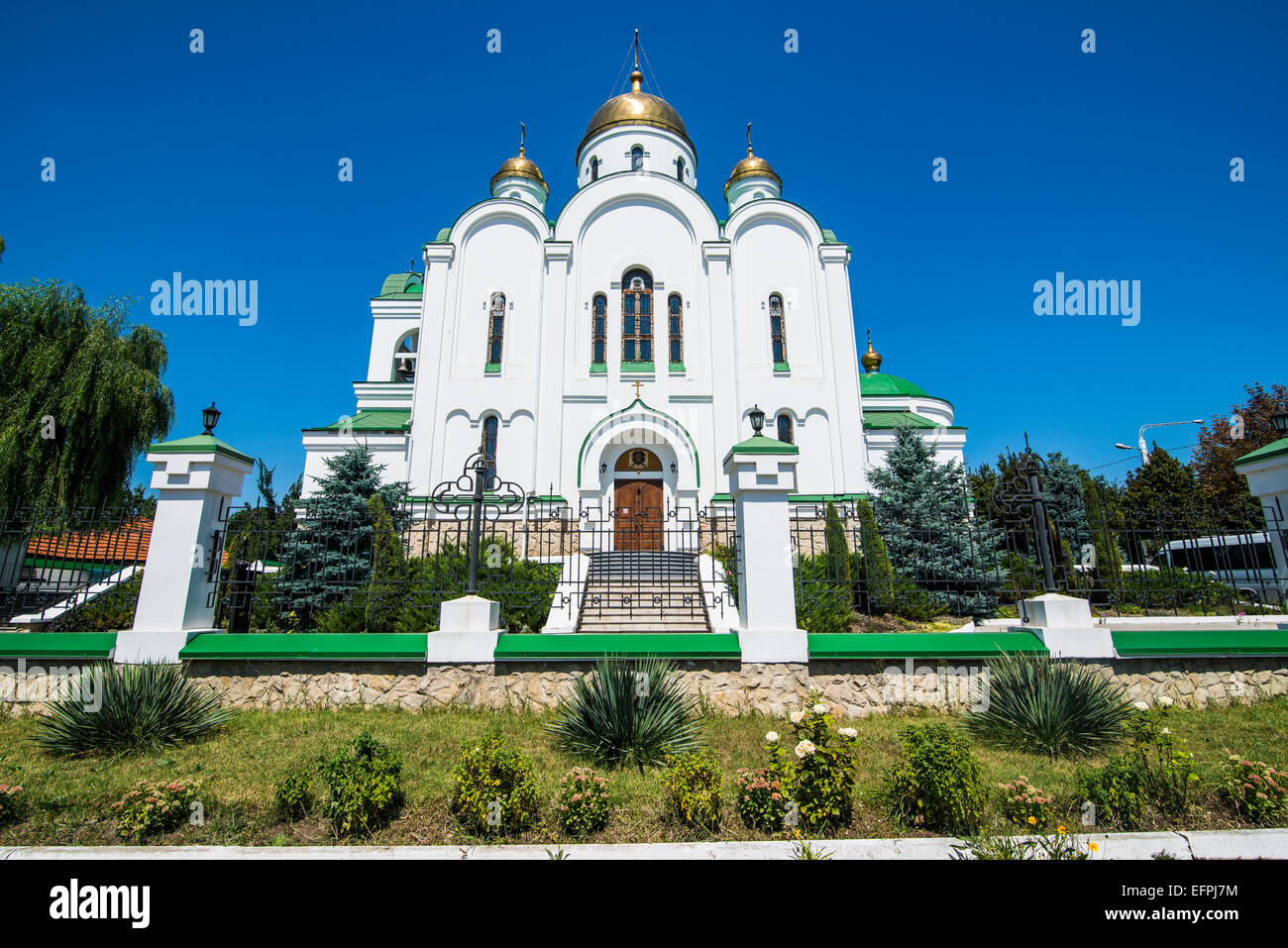 Kirche der Geburt, Tiraspol, Hauptstadt der Republik Transnistrien, Republik Moldau, Europa Stockfoto