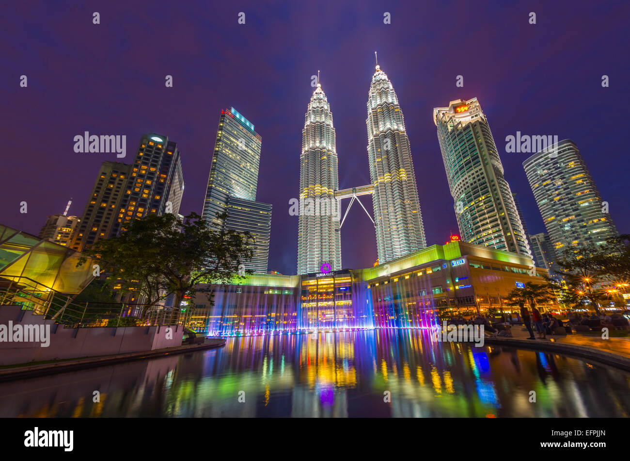 Petronas Towers, Kuala Lumpur, Malaysia, Südostasien, Asien Stockfoto
