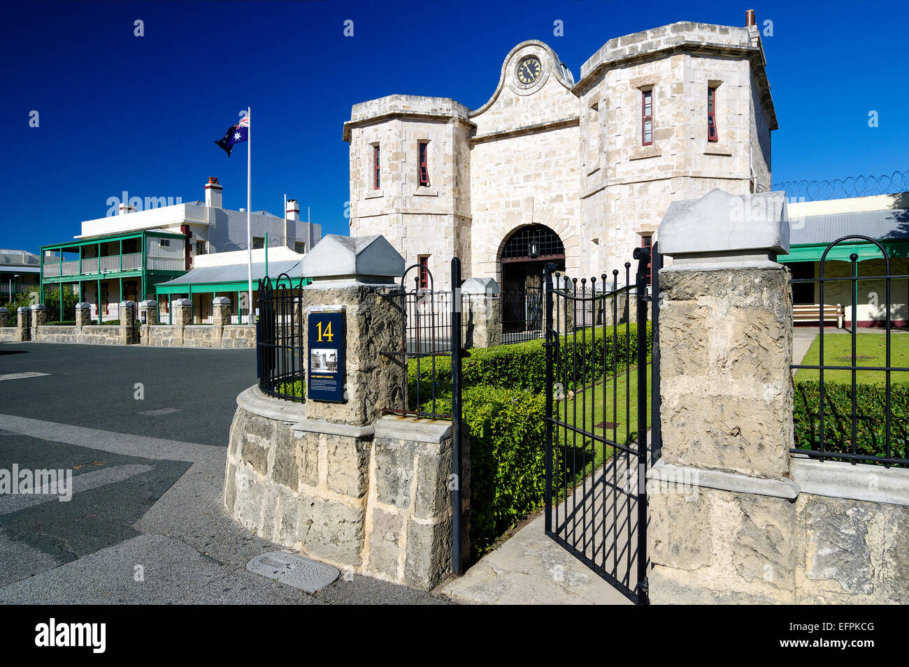 Das Torhaus in Fremantle Prison, Fremantle, Perth, Western Australia Stockfoto