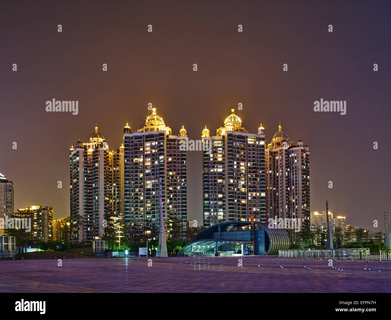 Luxus-Appartements, Guangzhou, China. Stockfoto