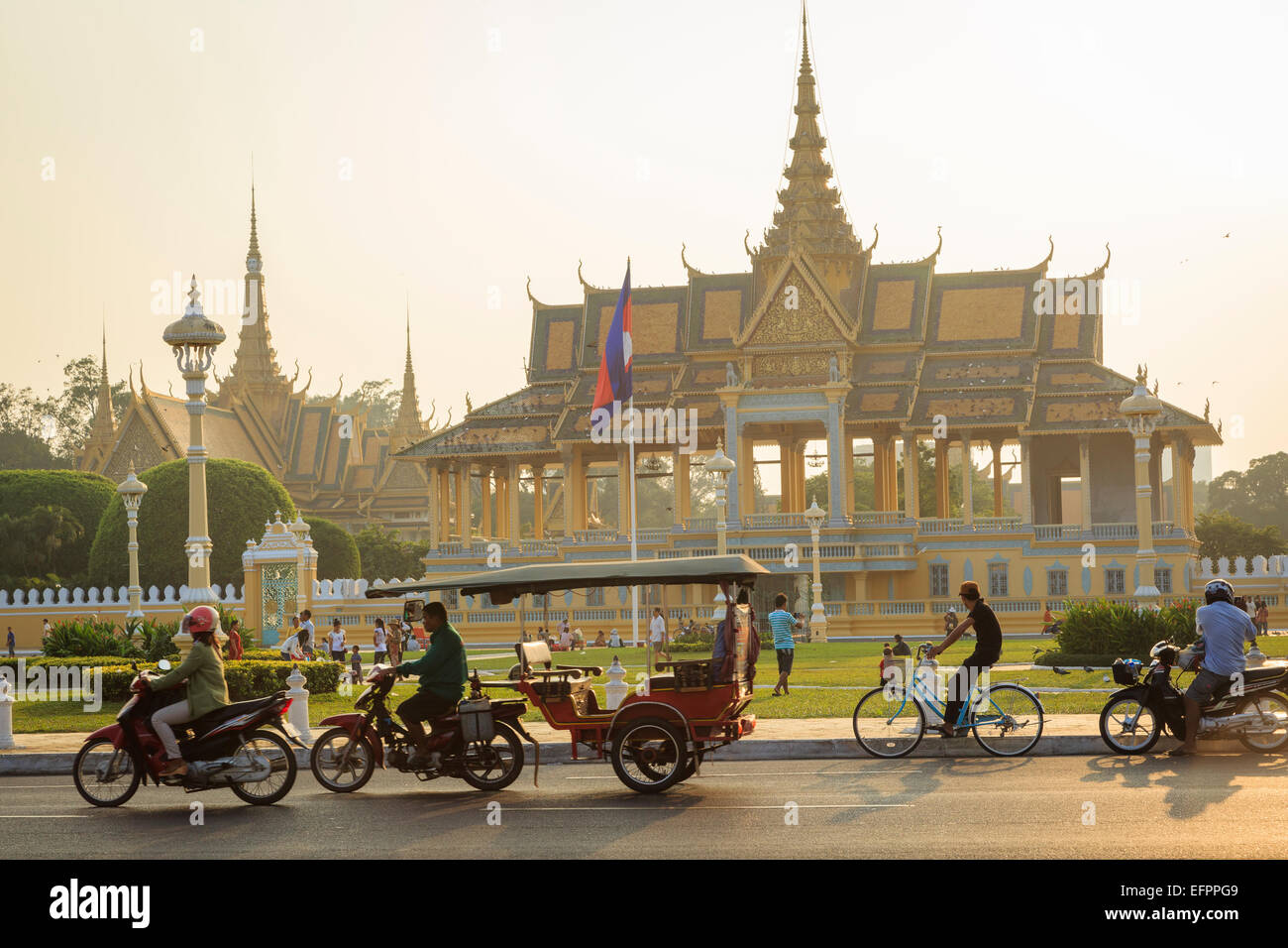 Der königliche Palast, Phnom Penh, Kambodscha. Stockfoto