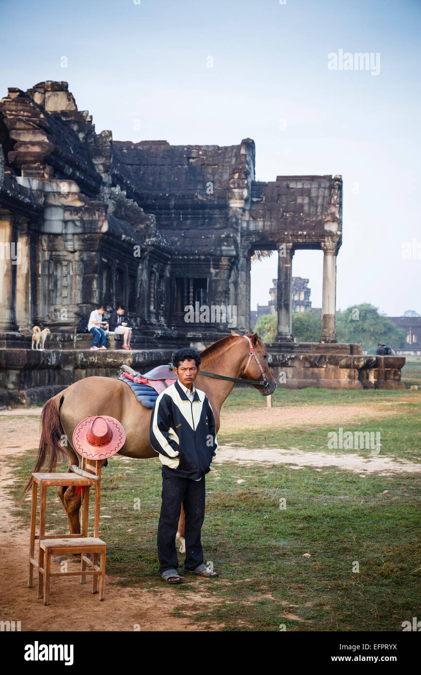Tempel von Angkor Wat, Angkor, Kambodscha. Stockfoto