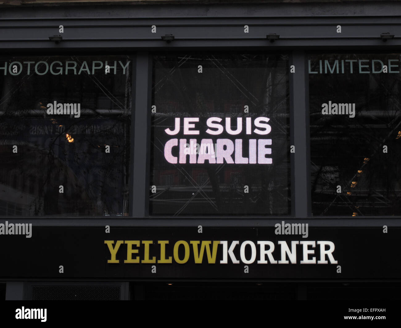 Je Suis Charlie, Charlie Hebdo ermordet, Paris, Frankreich Stockfoto