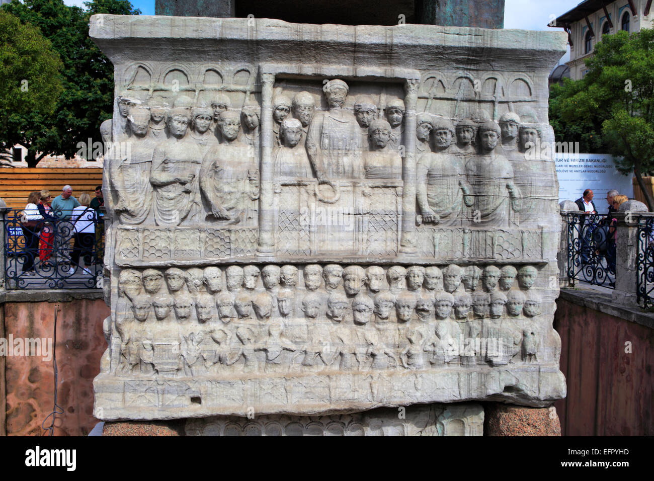 Hippodrom, Spalte des Theodosius (390), Istanbul, Türkei Stockfoto