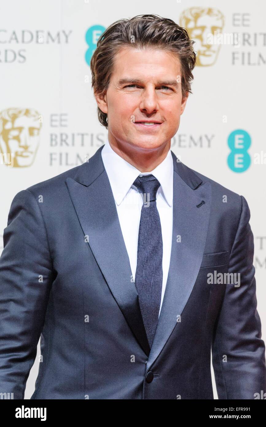 London, UK. 8. Februar 2015. Tom Cruise backstage bei den EE BRITISH ACADEMY FILM AWARDS am 02.08.2015 am Royal Opera House, London. Bildnachweis: Julie Edwards/Alamy Live-Nachrichten Stockfoto
