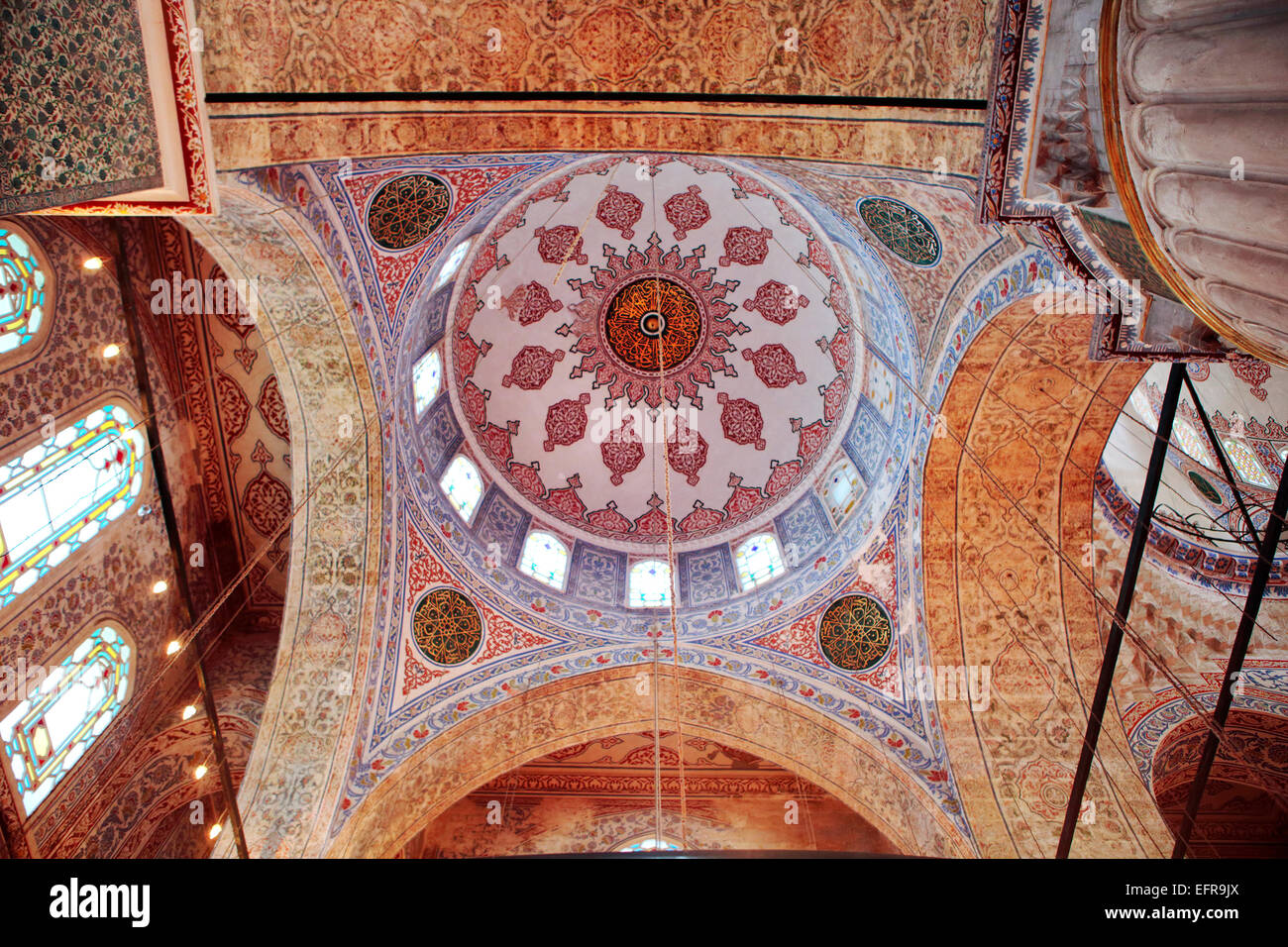 Sultan-Ahmed-Moschee oder blaue Moschee (1609-1617), Istanbul, Türkei Stockfoto
