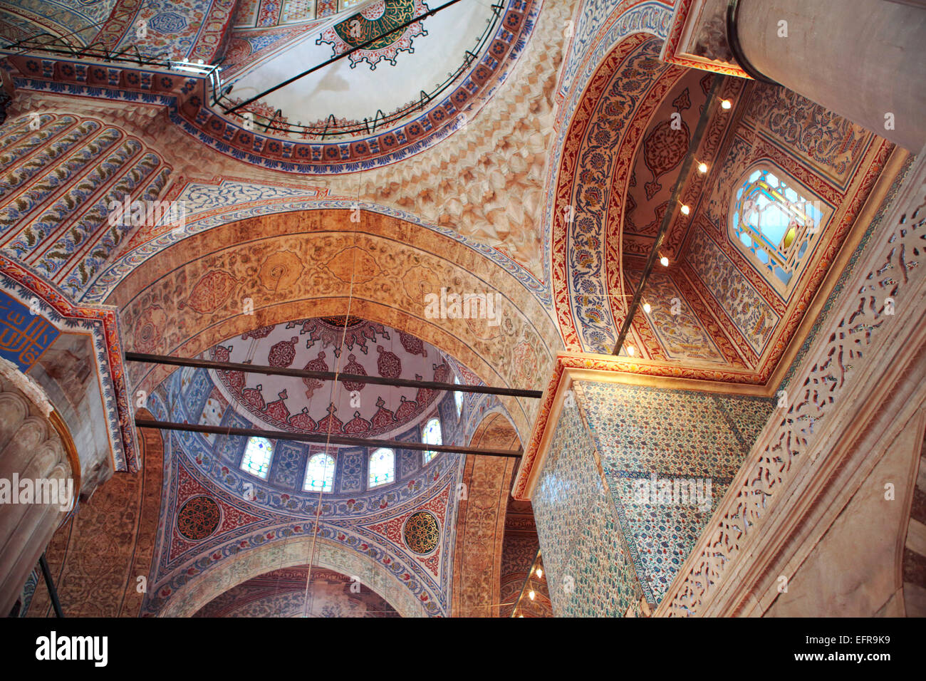 Sultan-Ahmed-Moschee oder blaue Moschee (1609-1617), Istanbul, Türkei Stockfoto
