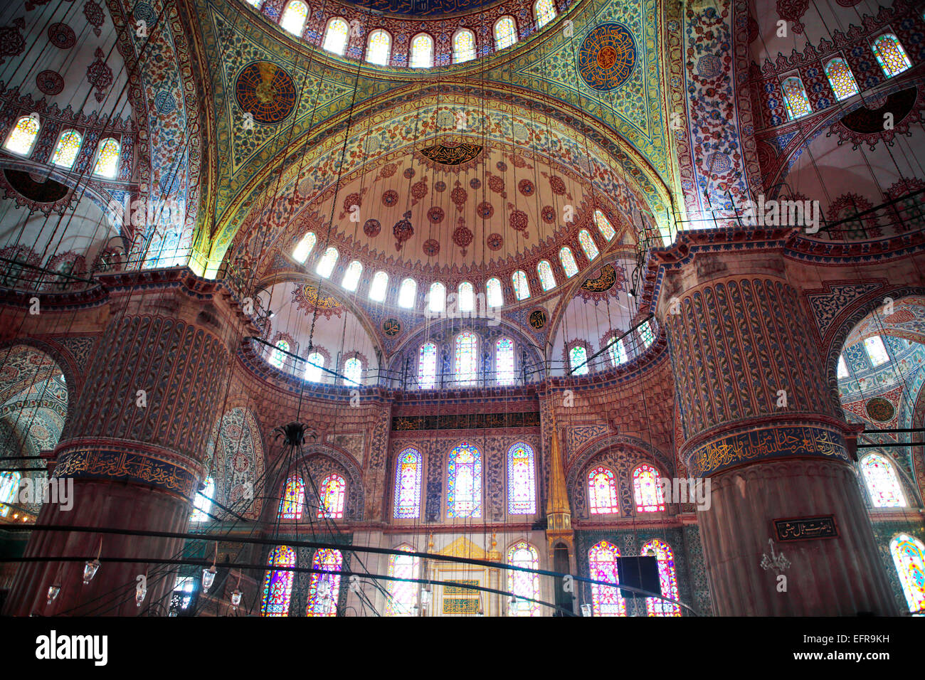 Sultan-Ahmed-Moschee oder blaue Moschee (1609-1617), Istanbul, Türkei Stockfoto