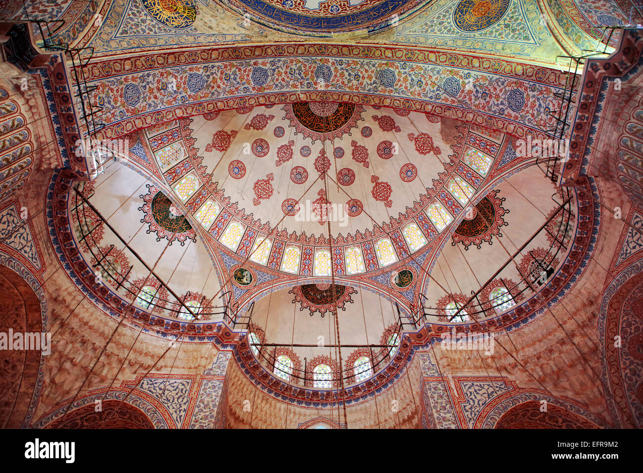 Sultan-Ahmed-Moschee oder blaue Moschee (1609-1617), Istanbul, Türkei Stockfoto