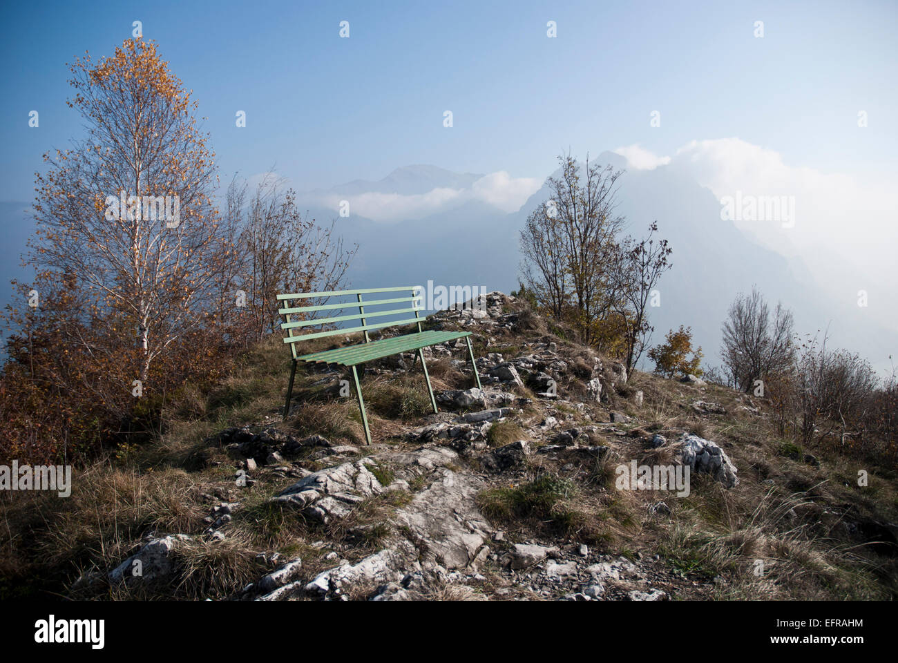 Mountain Top Ausblick, Lago d ' Iseo, Italien Stockfoto