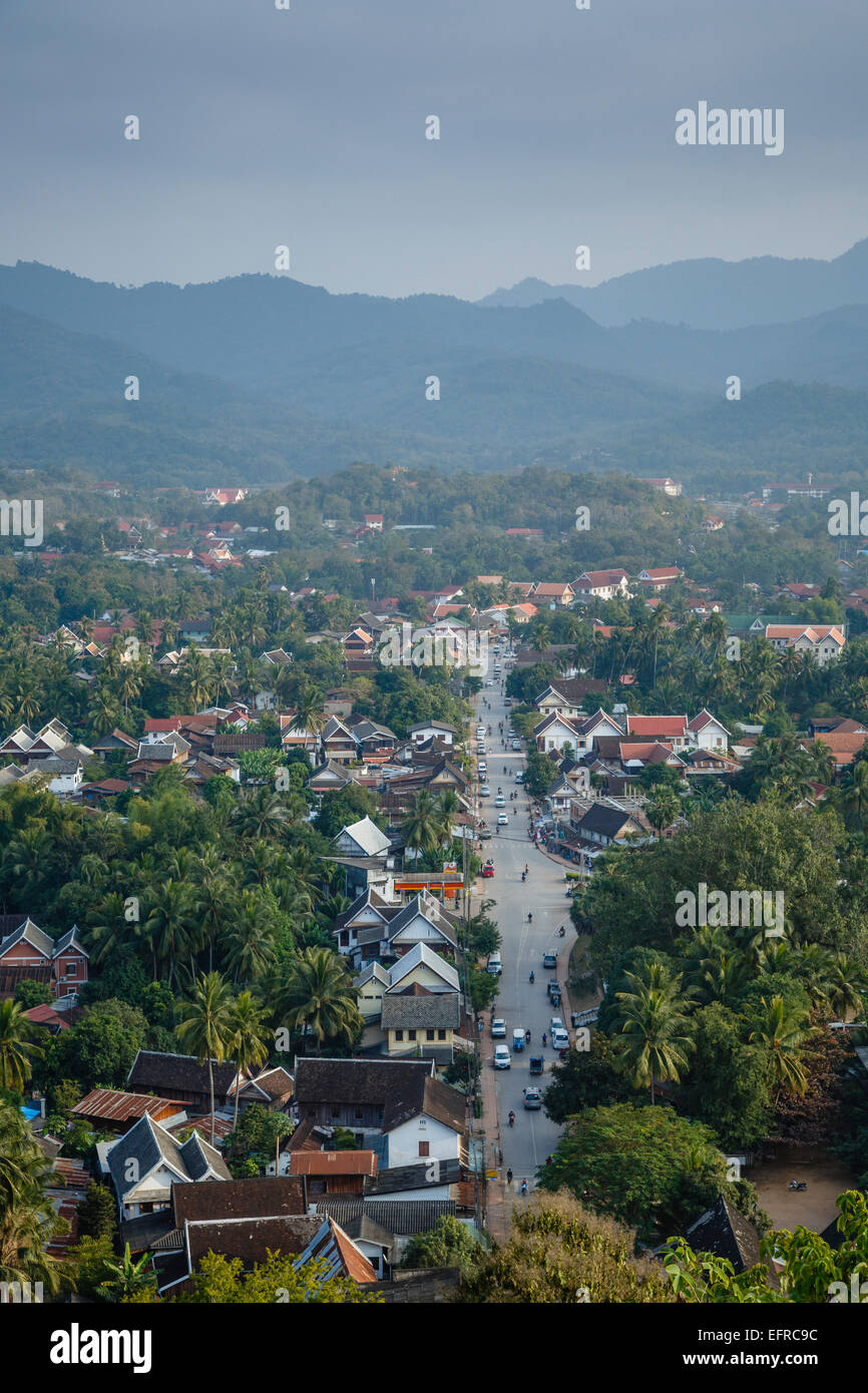 Blick über Luang Prabang, Laos. Stockfoto