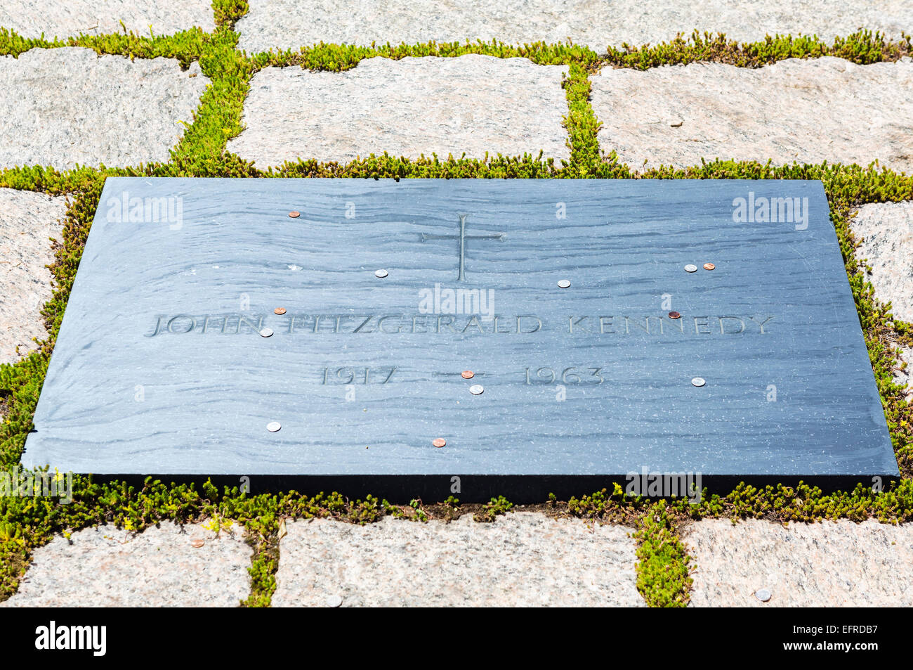 Präsident John f. Kennedy Grab, Arlington Nationalfriedhof Arlington, Virginia, USA Stockfoto