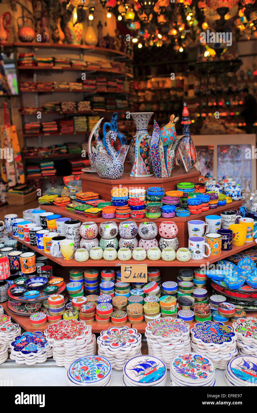 Souvenir-Handel, Istanbul, Türkei Stockfoto