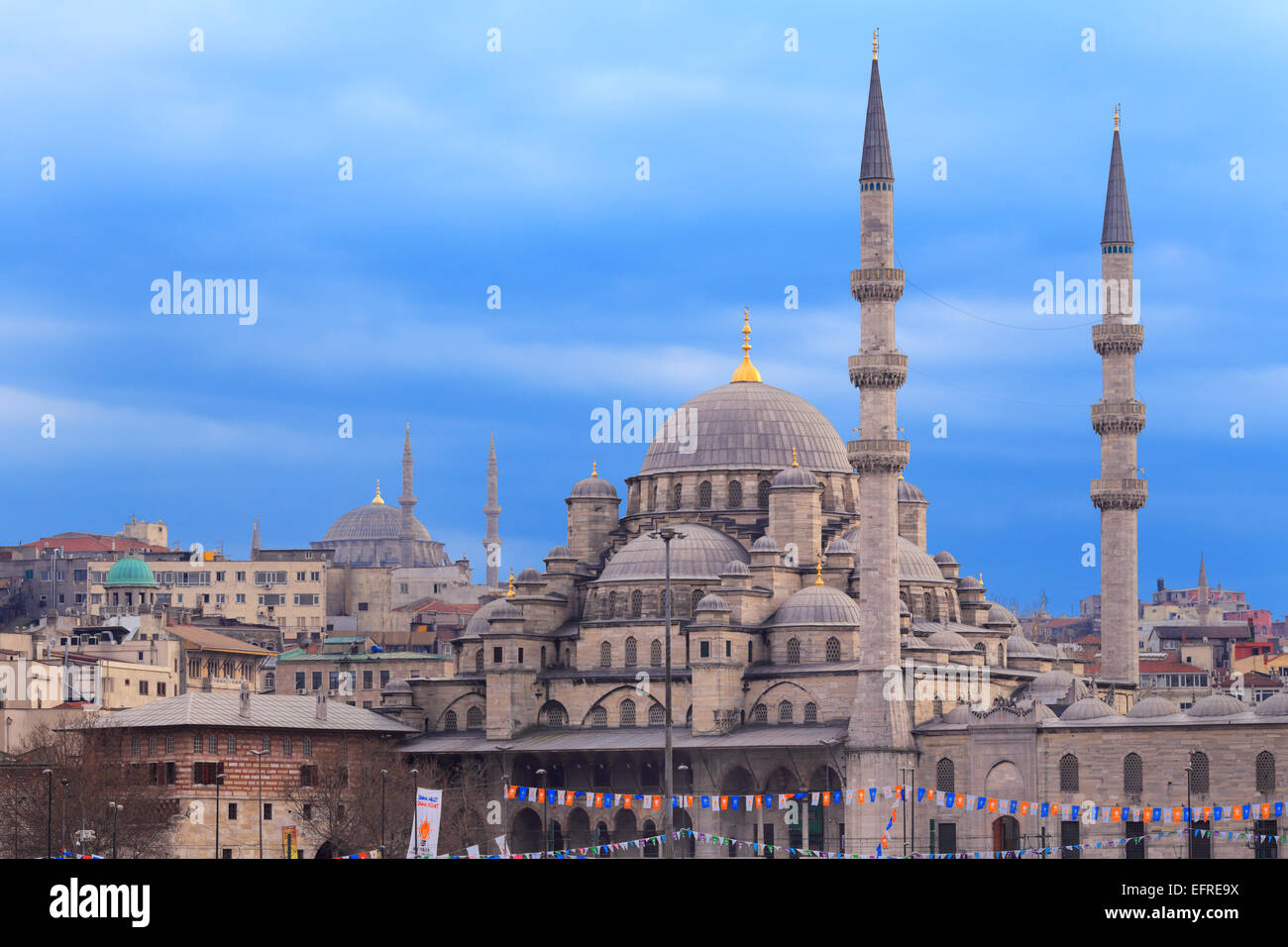 Neue Moschee oder Yeni Cami (1665), Istanbul, Türkei Stockfoto