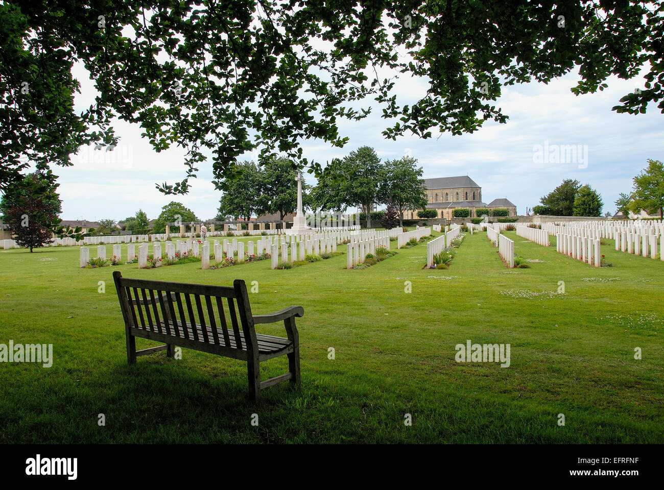 Britische Krieg Friedhof von Bayeux, Normandie, Frankreich Stockfoto