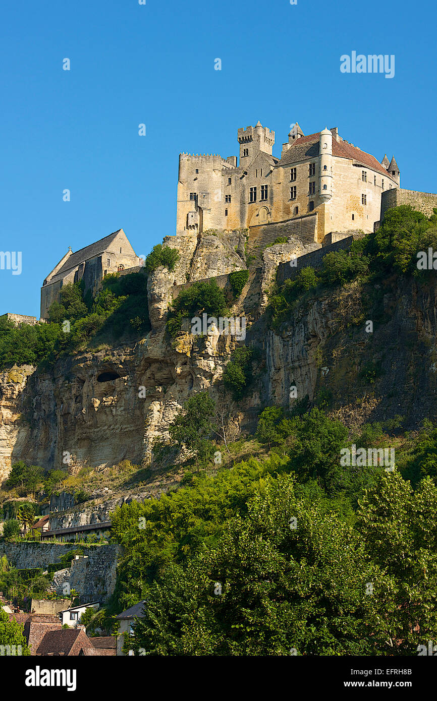 Beynac Schloss Beynac-et-Cazenac, Frankreich Stockfoto