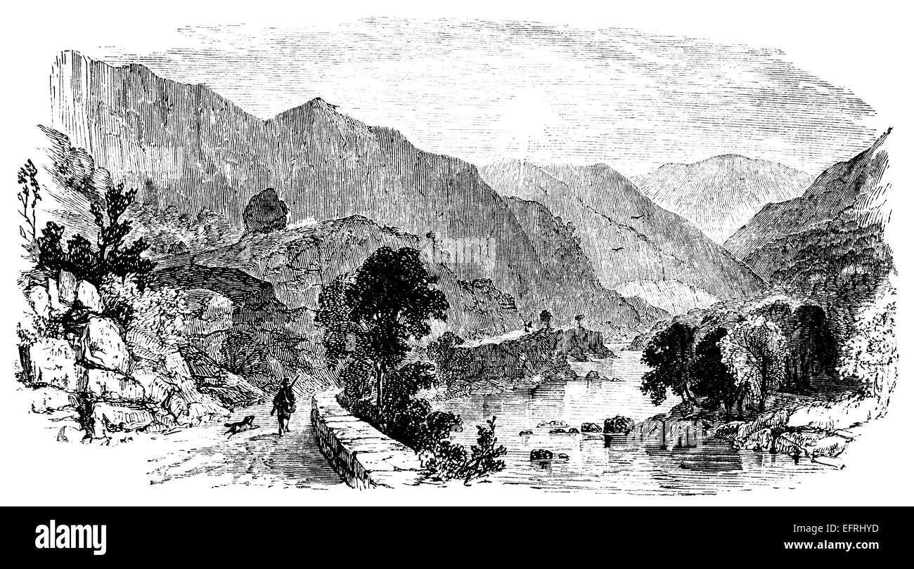 fotografiert von einem Buch mit dem Titel "Englische Bilder gemalt mit Feder und Bleistift" in London ca. 1870 veröffentlicht.  Urheberrecht hat expir Stockfoto