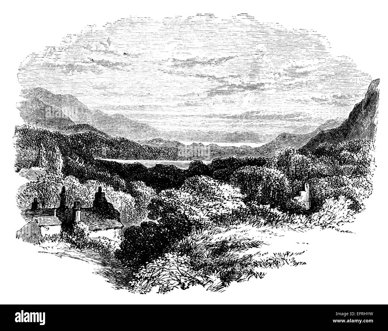 fotografiert von einem Buch mit dem Titel "Englische Bilder gemalt mit Feder und Bleistift" in London ca. 1870 veröffentlicht.  Urheberrecht hat expir Stockfoto