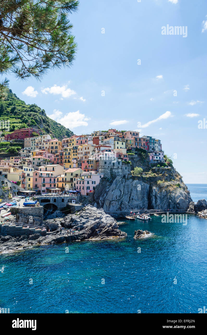 Manarola, Italien Stockfoto