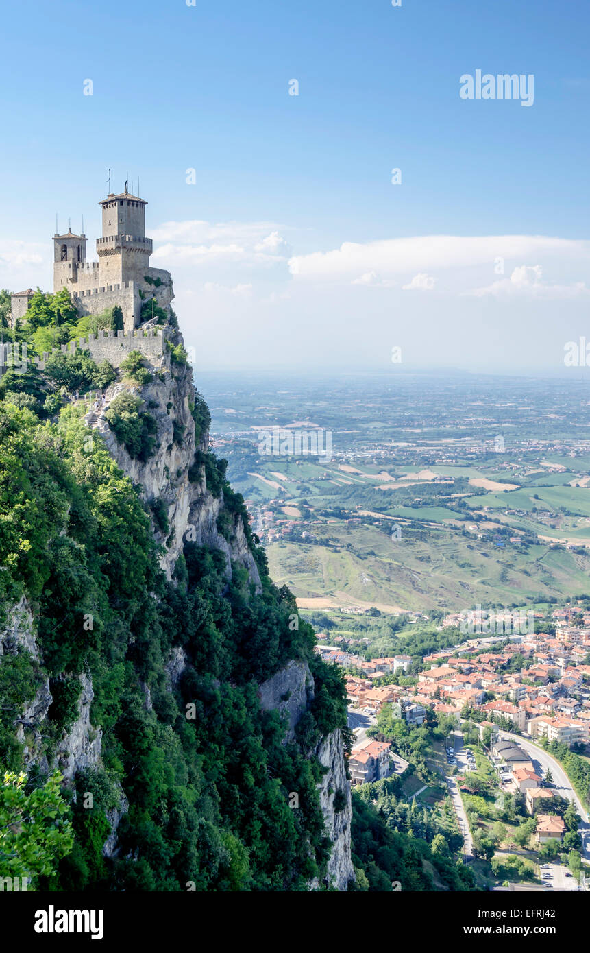 Zitadelle von San Marino Stockfoto
