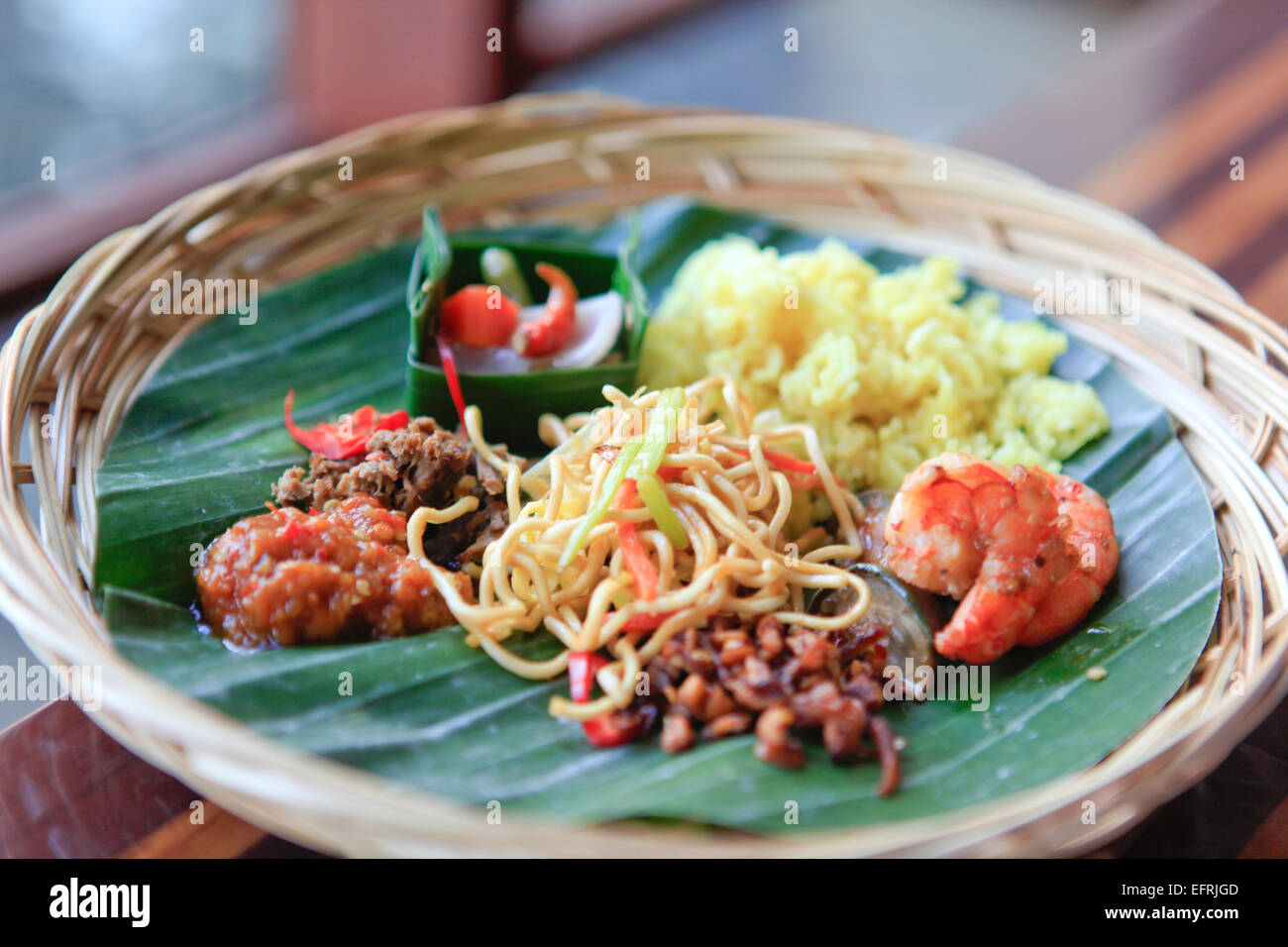 Indonesisches Essen Stockfoto