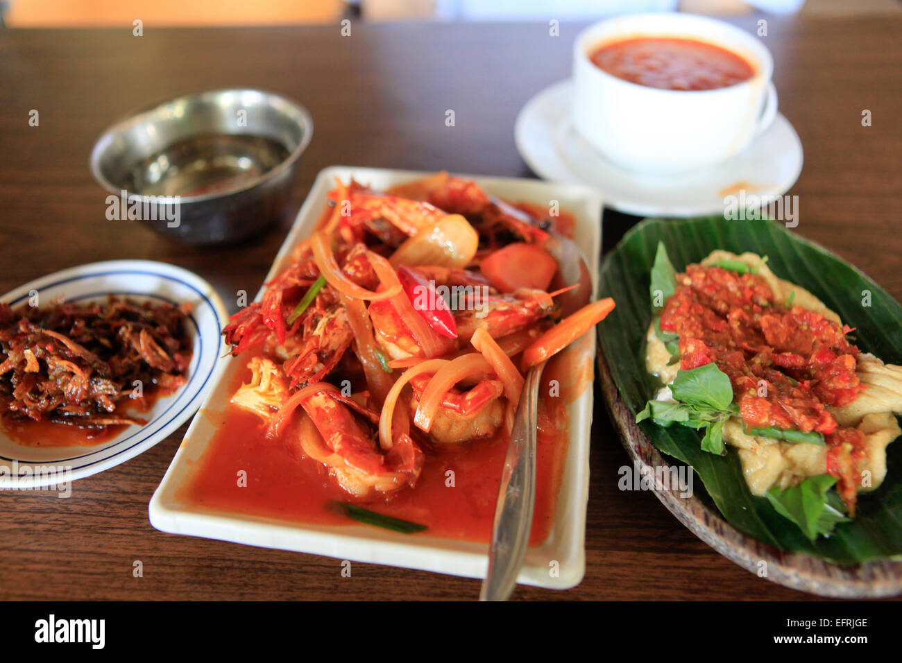 Indonesisches Essen Stockfoto