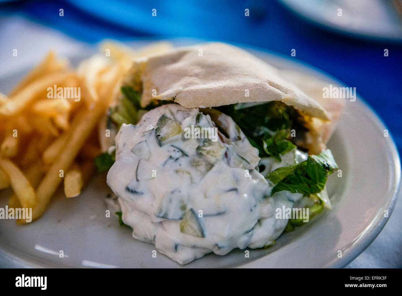 Griechische Gerichte Stockfoto