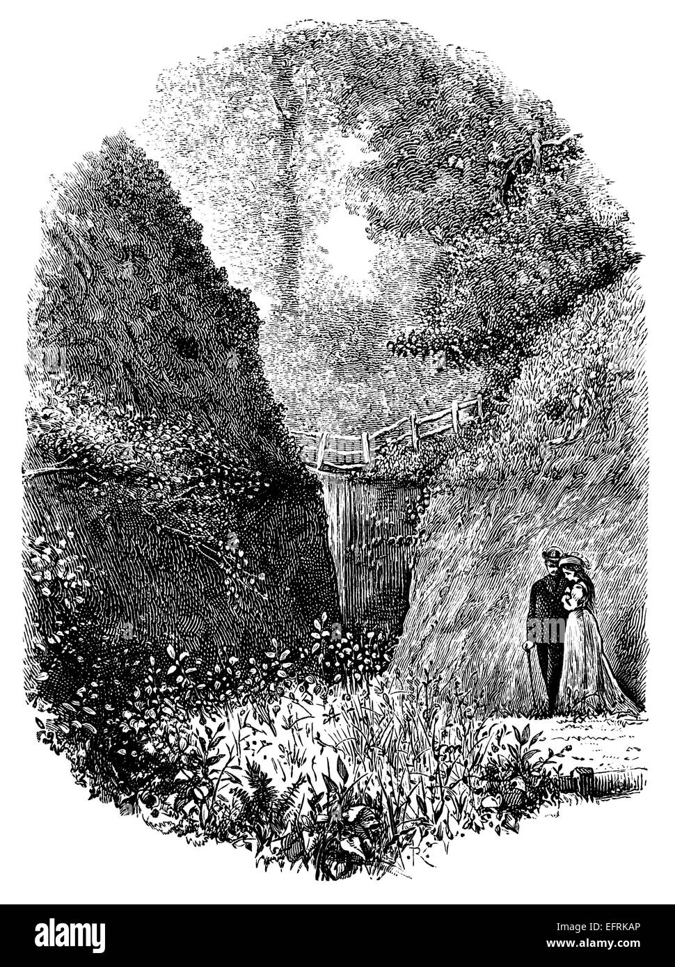 fotografiert von einem Buch mit dem Titel "Englische Bilder gemalt mit Feder und Bleistift" in London ca. 1870 veröffentlicht.  Urheberrecht hat expir Stockfoto