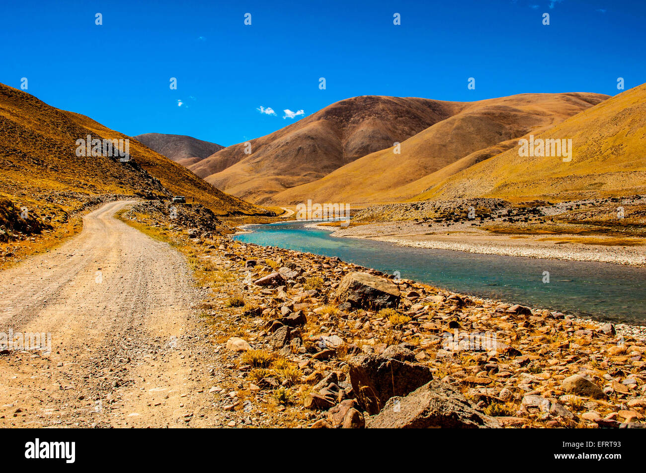 Reisen Sie in Tibet. Stockfoto