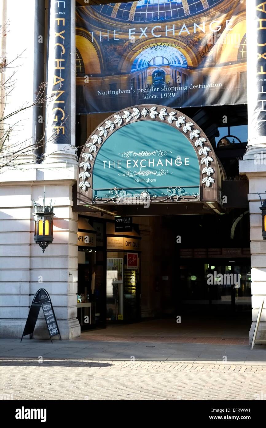 Das Exchange Shopping Centre Nottingham England UK Stockfoto