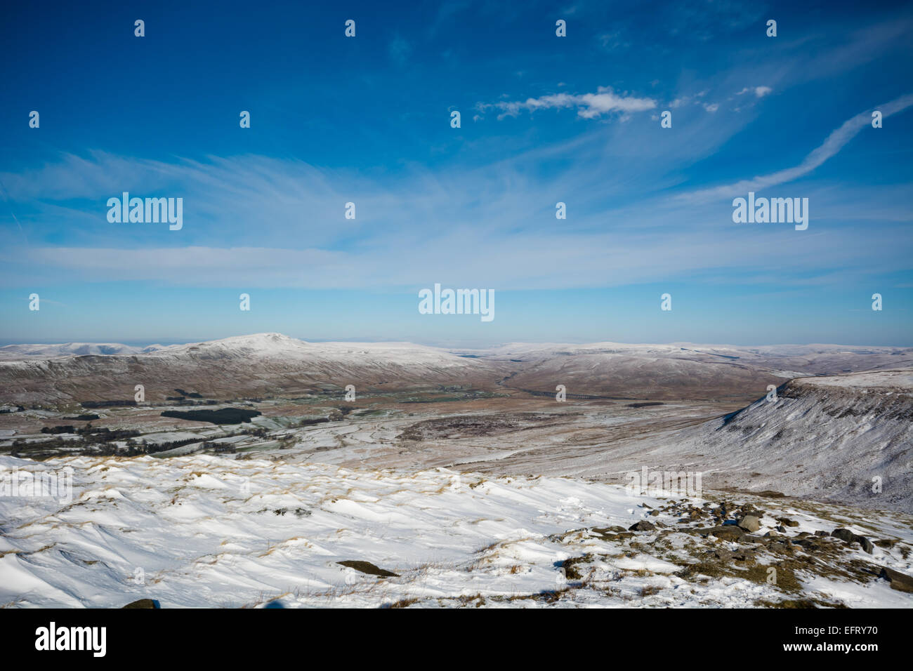 Zur Wherside von Ingleborough in Yorkshire Dales Stockfoto