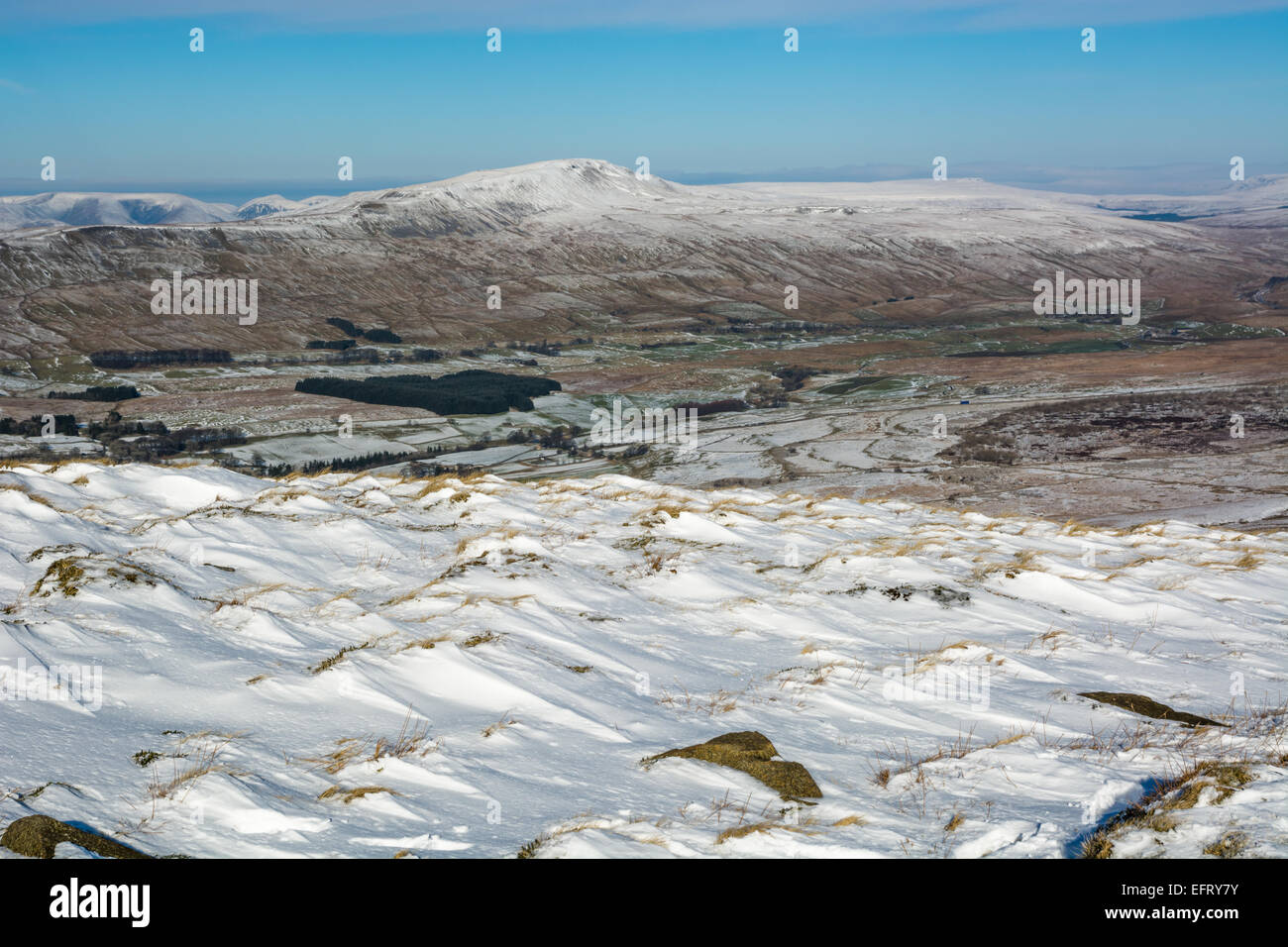 Wherside von Ingleborough in Yorkshire Dales Stockfoto