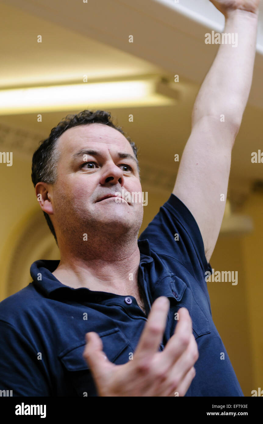 Belfast Komponist Brian Irvine Stockfoto