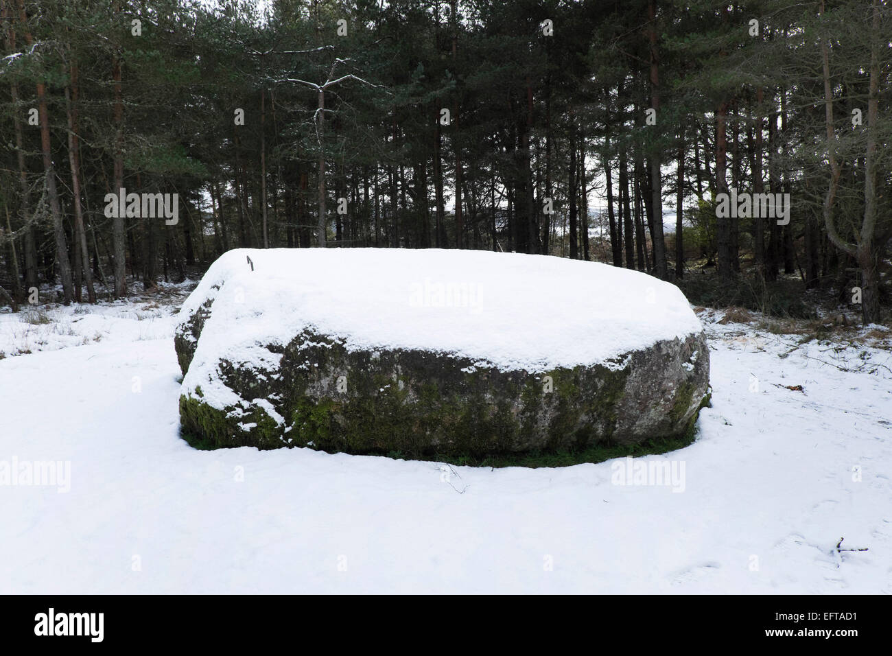 Clava Cairns östlich von Inverness. Stockfoto