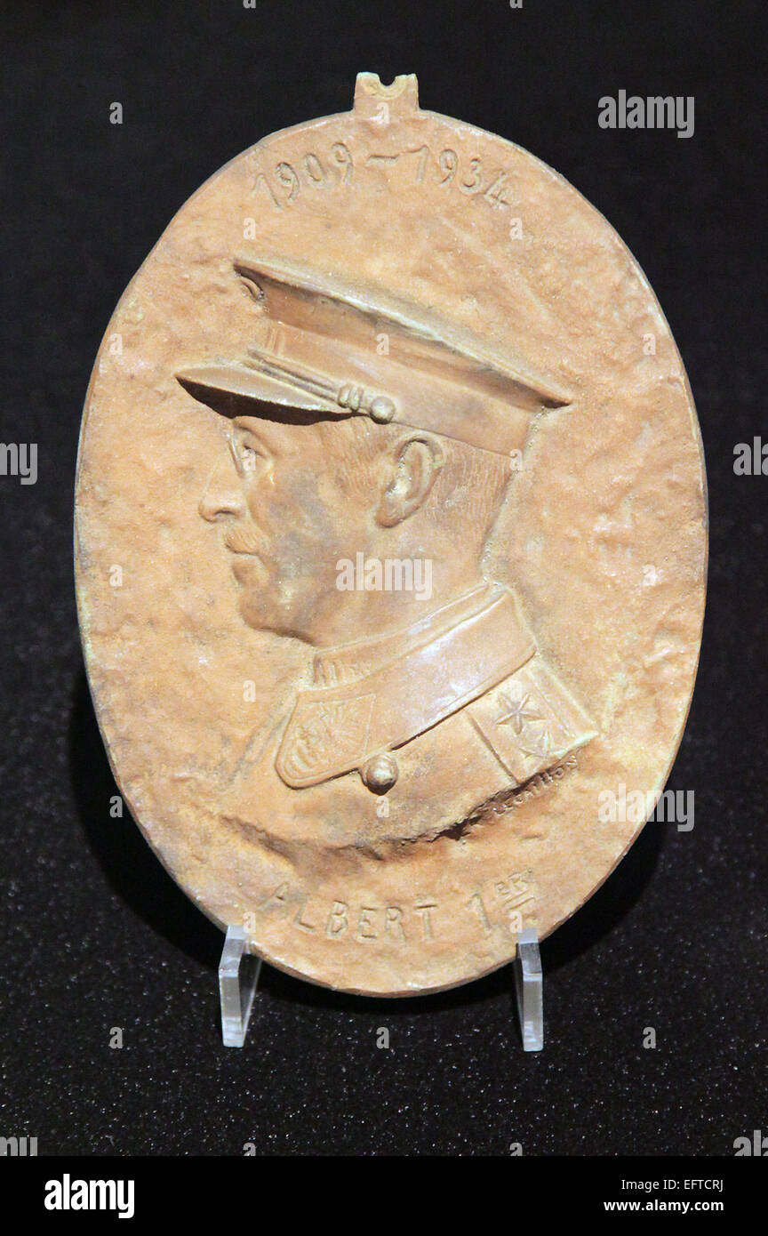 König Albert I. (8. April 1875 – 17. Februar 1934) König der Belgier von 1909 bis 1934.Albert Leopold Clemens Maria Meinrad. Stockfoto