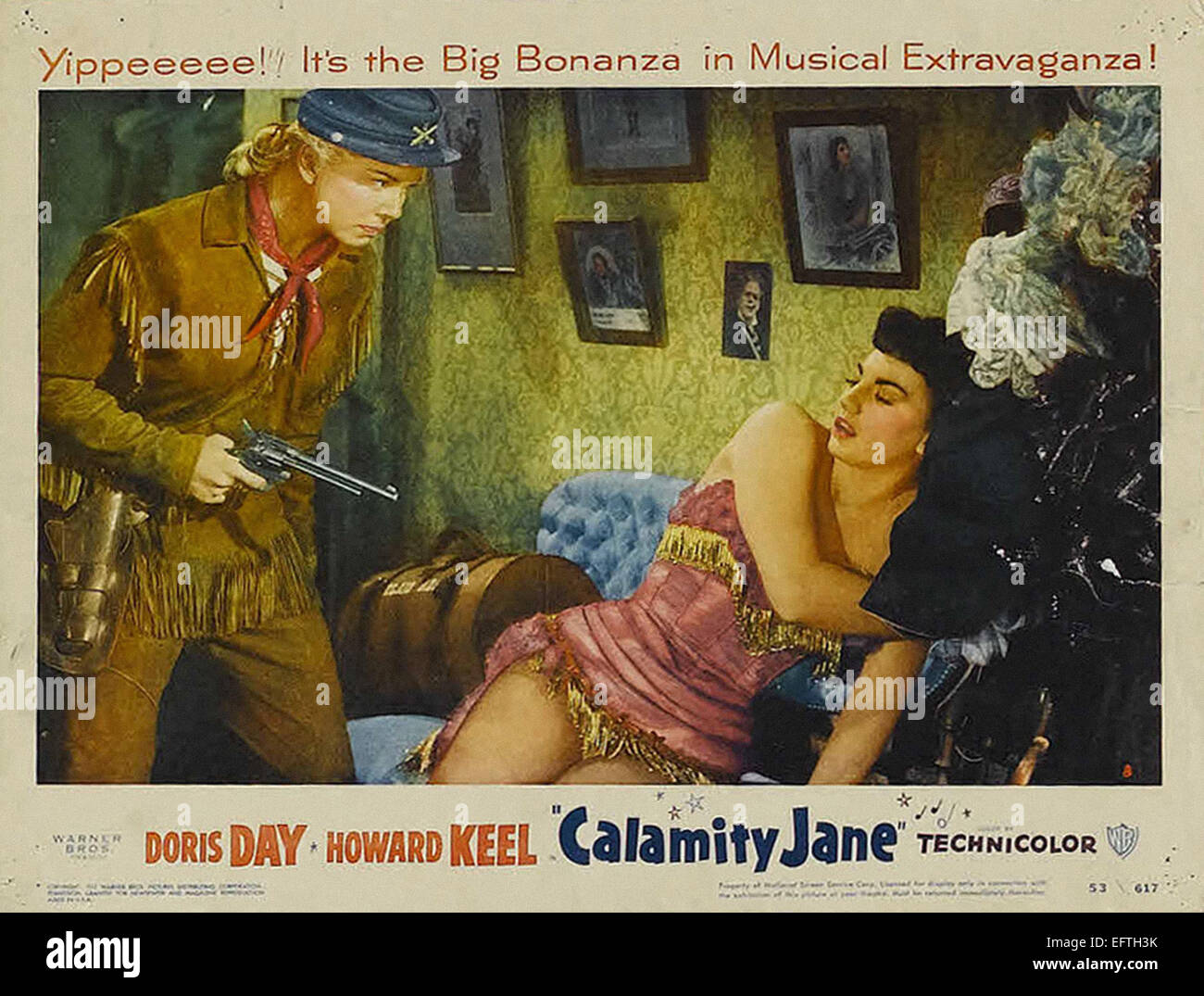 Calamity Jane - Doris Day - Filmplakat Stockfoto