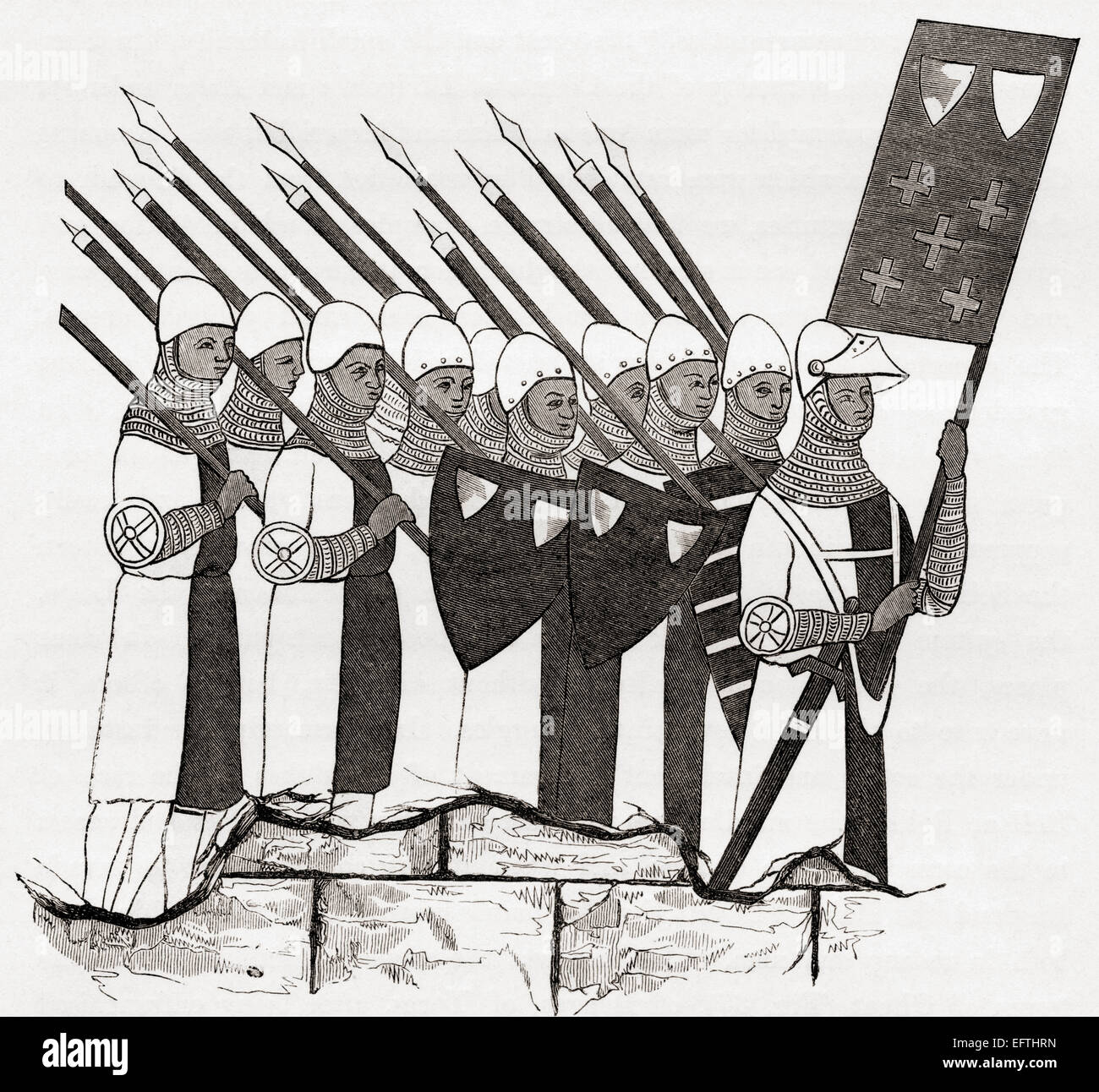 Schützengilde von Gent, Bruderschaft des Heiligen Sebastian. Stockfoto