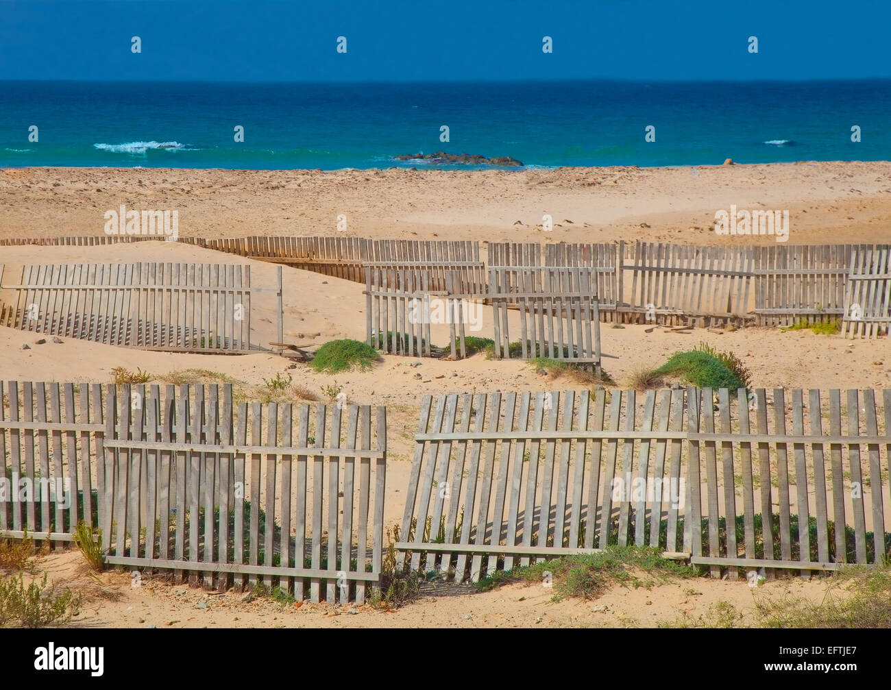 Eingeschränkte Strand an der Küste im Mittelmeer Stockfoto