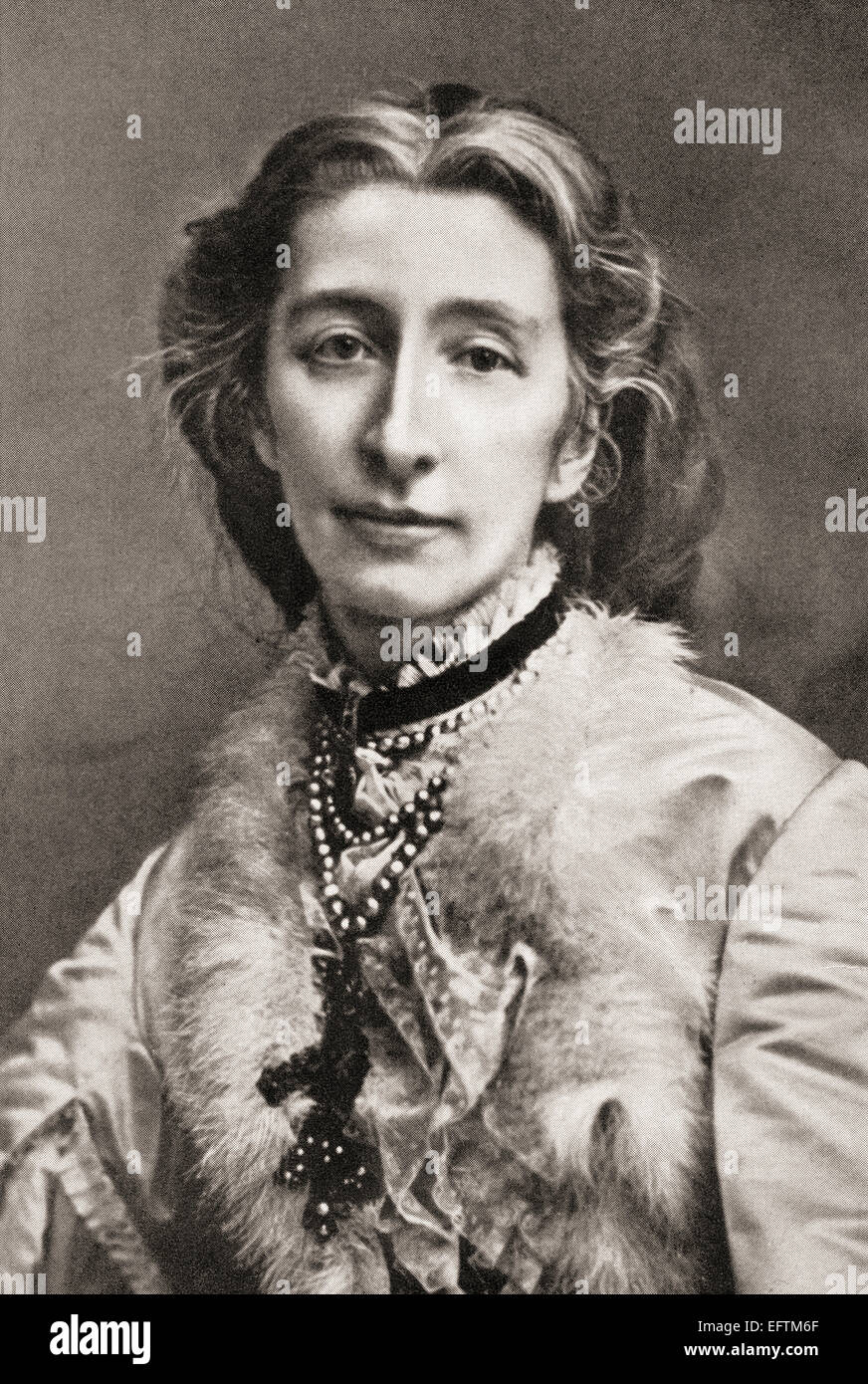Cosima Wagner, Francesca Gaetana Cosima Liszt, 1837 – 1930 geboren.  Tochter der ungarische Pianist und Komponist Franz Liszt und zweite Ehefrau des deutschen Komponisten Richard Wagner. Stockfoto